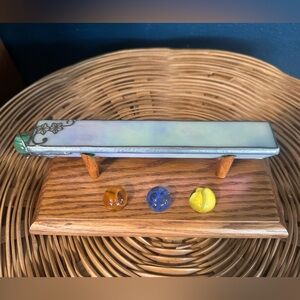 *VTG* Stained Glass Kaleidoscope with wooden stand